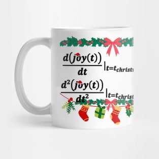 Joy is always maximal in christmas, math christmas Mug